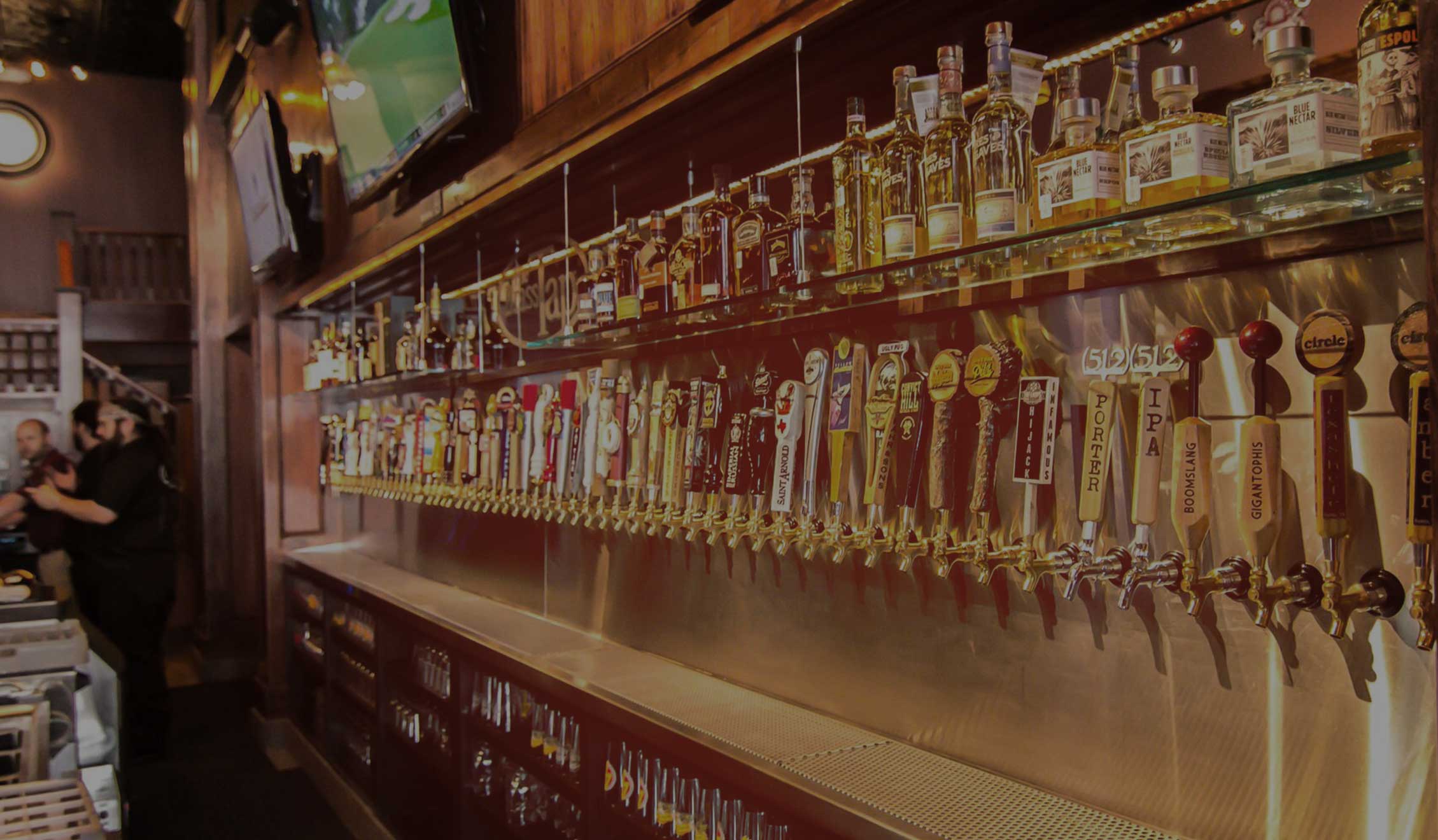 Hundreds of taps, including specialty and local beers